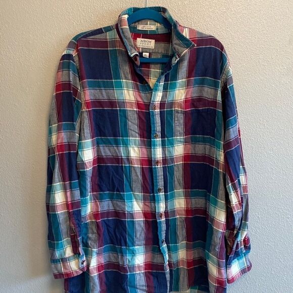 Arrow Sport- plaid button down size XL - Picture 1 of 5